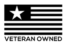 A black and white flag with a star
Description automatically generated